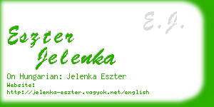 eszter jelenka business card